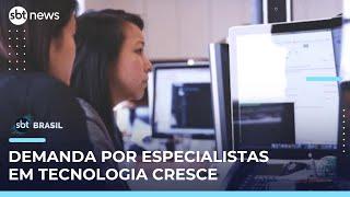 Empresas de tecnologia enfrentam déficit de profissionais e salários chegam a R$ 20 mil | #SBTBrasil 