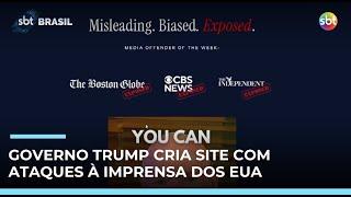 Casa Branca lança site com ataques à imprensa dos EUA