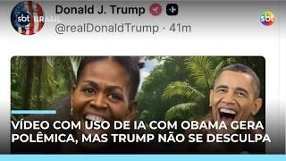 Trump diz que não pedirá desculpas por vídeo racista com Obama