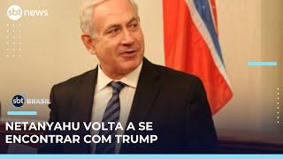 Netanyahu visita os EUA sob pressão por cessar-fogo em Gaza | #SBTBrasil 