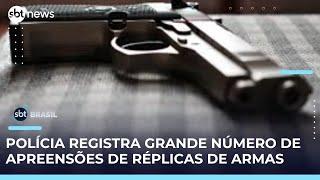 Polícia do Rio de Janeiro apreende mais de 500 réplicas de armas em 5 meses | #SBTBrasil 