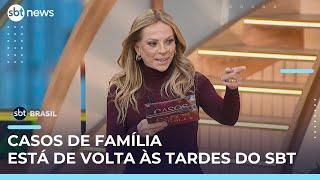 Casos de Família retorna ao SBT com participação de celebridades | #SBTBrasil