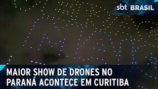 Curitiba recebe show de drones na abertura do verão no Paraná | SBT Brasil (27/11/24)