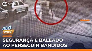 Segurança é baleado após roubo de carro de motorista por aplicativo | #AloVoce