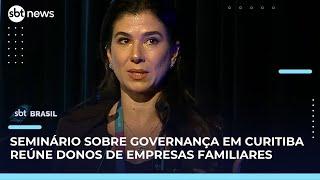 Donos de empresas familiares participam de seminário sobre governança | SBT Brasil (12/05/25)