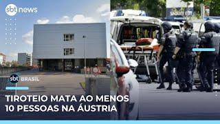 Pelo menos 10 pessoas morrem em tiroteio em escola na Áustria | #SBTBrasil
