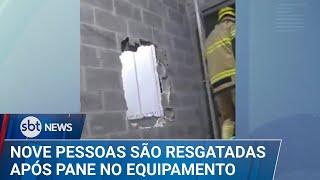 Pane em elevador: nove pessoas são resgatadas em Bento Gonçalves (RS) | #SBTNews (06/01/25)