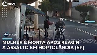 Jovem é morta a tiros ao reagir a assalto em ponto de ônibus em SP | #SBTBrasil