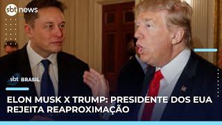 Casa Branca tenta propor diálogo entre Musk e Trump, mas presidente nega | SBT Brasil (06/06/25)