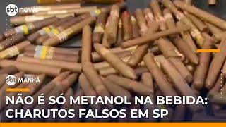 Polícia prende suspeito por venda de charutos falsificados em SP | #SBTManhã