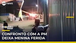 Menina de 11 anos é ferida durante confronto entre PMs e moradores no DF | #PrimeiroImpacto