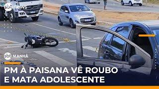 SP: PM à paisana reage a tentativa de roubo e mata adolescente | #SBTManhã
