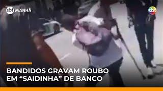 Gangue da “saidinha” de banco assalta idoso no Recife e grava ação | #SBTManhã