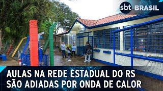 Calor faz juíza suspender volta às aulas na rede estadual do RS | SBT Brasil (10/02/25)