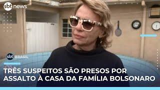 Polícia prende três suspeitos de assalto à casa da ex-mulher de Jair Bolsonaro no RJ | #SBTBrasil 