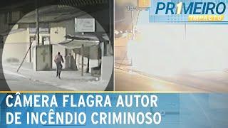 Vídeo mostra homem ateando fogo em abrigo em São José dos Campos (SP) | Primeiro Impacto (10/03/25)