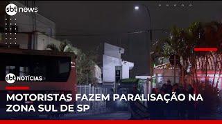 SP: Motoristas paralisam 800 ônibus na zona sul | #SBTNoticias