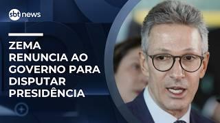 Zema renuncia ao governo de MG para disputar a Presidência | #SBTNews