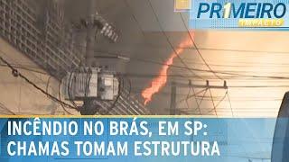 SP: Incêndio no Brás se alastra, com risco de desabamento | Primeiro Impacto (30/10/24)