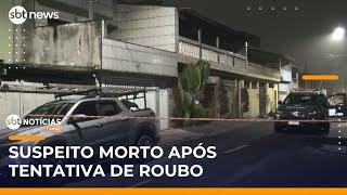 Criminoso morre em suposta troca de tiros com a polícia em Santo André (SP) | #SBTNotícias