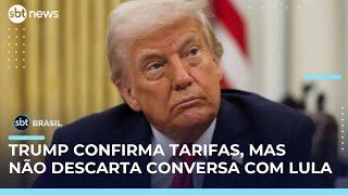 "Ele pode falar comigo quando quiser", diz Trump sobre negociação com Lula | #SBTBrasil