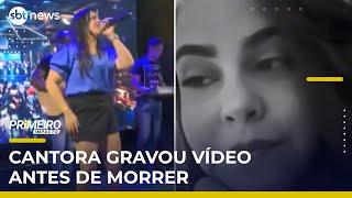 Cantora morre horas após show; antes, publicou mensagem de agradecimento | #PrimeiroImpacto