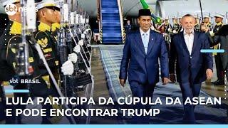 Lula chega à Indonésia para participar da cúpula da Asean e possível encontro com Trump | #SBTBrasil