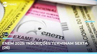 Inscrições para o Enem terminam nesta sexta-feira (06); confira o calendário | SBT Brasil (06/06/25)