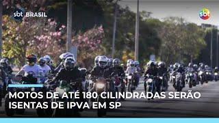 São Paulo vai isentar IPVA de motos de até 180 cilindradas em 2026