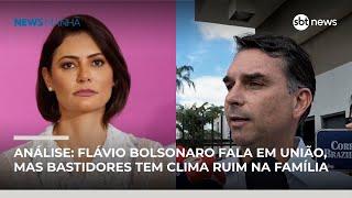 Análise: Flávio Bolsonaro fala em união, mas bastidores tem clima ruim dentro da família | #NewsManhã