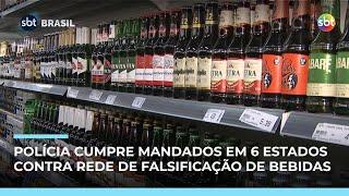 Operação interestadual combate rede de falsificação de bebidas em seis estados