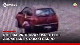 Mulher termina namoro, vai buscar carro e é arrastada pelo ex | #SBTNotícias