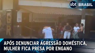 Diarista denuncia violência doméstica e fica 3 dias presa por engano no Rio | SBT Brasil (19/03/25)