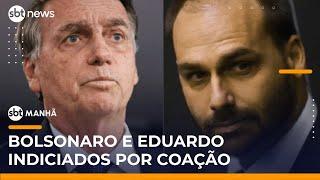 ▶️ SBT Manhã AO VIVO | Jair e Eduardo Bolsonaro são indiciados pela PF