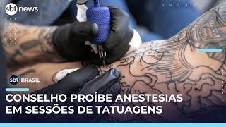 Conselho Federal de Medicina proíbe anestesias em sessões de tatuagem | #SBTBrasil