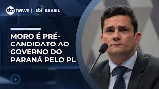 Flávio Bolsonaro anuncia Sergio Moro como pré-candidato ao Governo do Paraná pelo PL