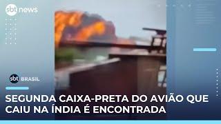 Autoridades acham segunda caixa-preta de avião que caiu na Índia | #SBTBrasil 
