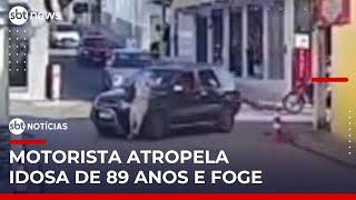 Motorista é preso após atropelar idosa e fugir sem prestar socorro | #SBTNotícias