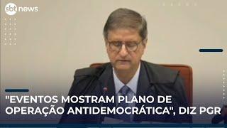 Gonet: "Sob coordenação e determinação de Bolsonaro, réus agiram para mantê-lo no poder" | #SBTNews
