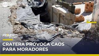 Cratera aberta há meses em bairro de SP deixa população em risco | Primeiro Impacto (20/05/25)