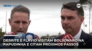 Derrite e Flávio visitam Bolsonaro na Papudinha e falam em prisão domiciliar | #NewsManhã