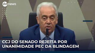 Veja momento em que CCJ do Senado rejeita PEC da Blindagem por unanimidade | #SBTNews