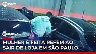 Mulher é sequestrada em estacionamento de loja na zona sul de SP | #SBTNotícias