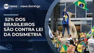 Quaest: 52% dos brasileiros são contra redução de penas de envolvidos no 8 de janeiro | #NewsDomingo