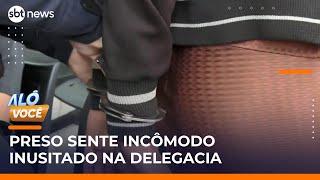 Traficante é preso e pede para ajustar calcinha fio dental na delegacia | #AloVoce