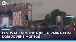 Dois jovens morrem baleados durante festival em Olinda (PE) | SBT Brasil (11/05/25)