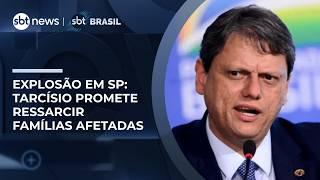 Explosão em SP: Sabesp diz que obra atingiu rede de gás; Tarcísio promete ressarcimento
