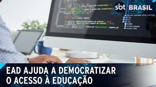 EAD já representa quase metade das matrículas em cursos de graduação  | SBT Brasil (25/11/24)