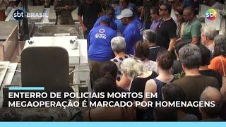 Megaoperação no Rio: enterro de policiais mortos é marcado por homenagens 