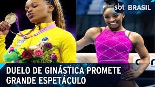 Olimpíadas de Paris: ginástica terá duelo eletrizante entre Rebeca e Biles | SBT Brasil (22/07/24)